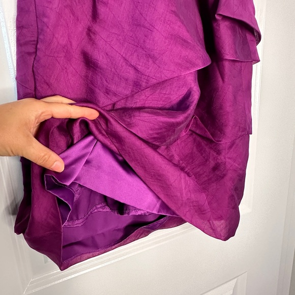 MAX & CLEO |  Strapless Short Dress  | Fushia | Size: 4 - Picture 10 of 12